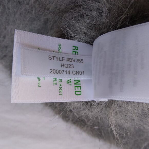 J. Crew Alpaca Blend Cardigan Gray Oversized Preppy Cabincore Women's Size L - Picture 11 of 16